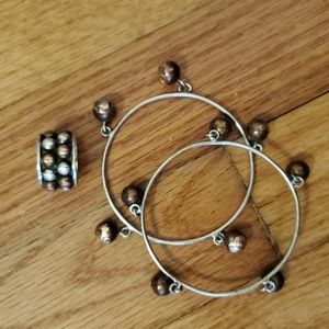 Pat Areias 926 Ring and Two bracelets